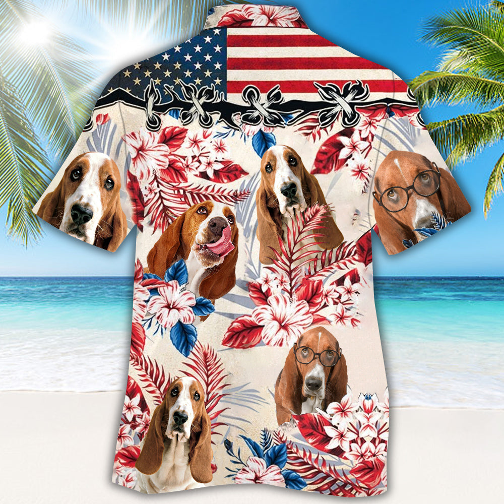 Basset Hound Hawaii-skjorta