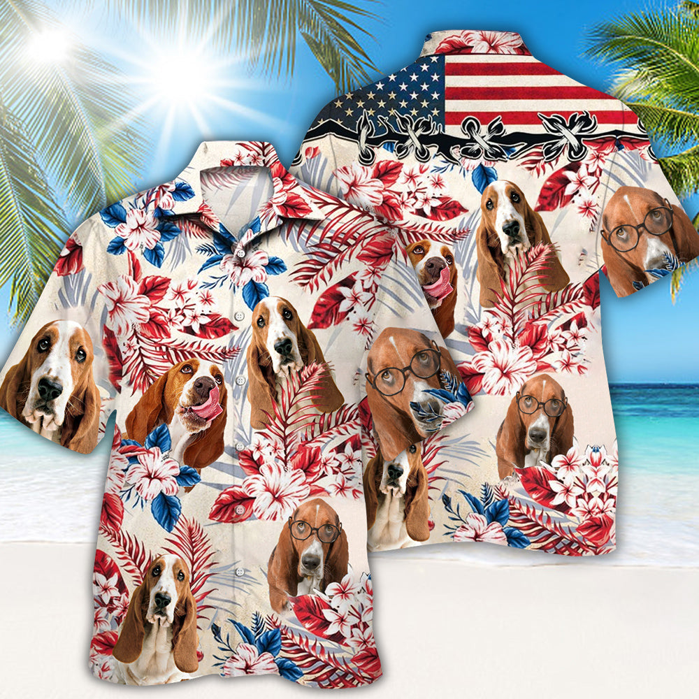 Basset Hound Hawaii-skjorta