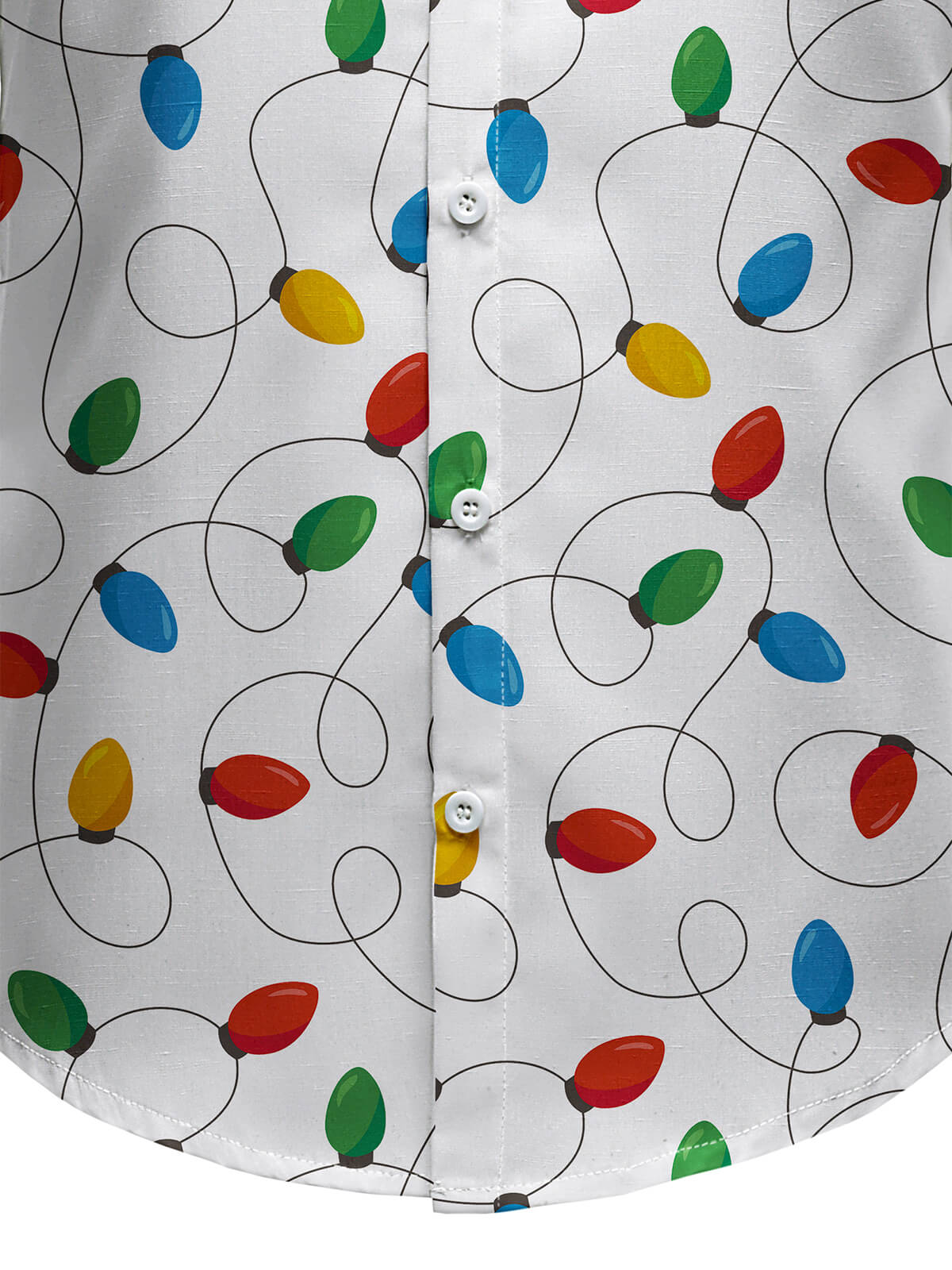 Herrskjorta med Långa Ärmar och Julbelysning