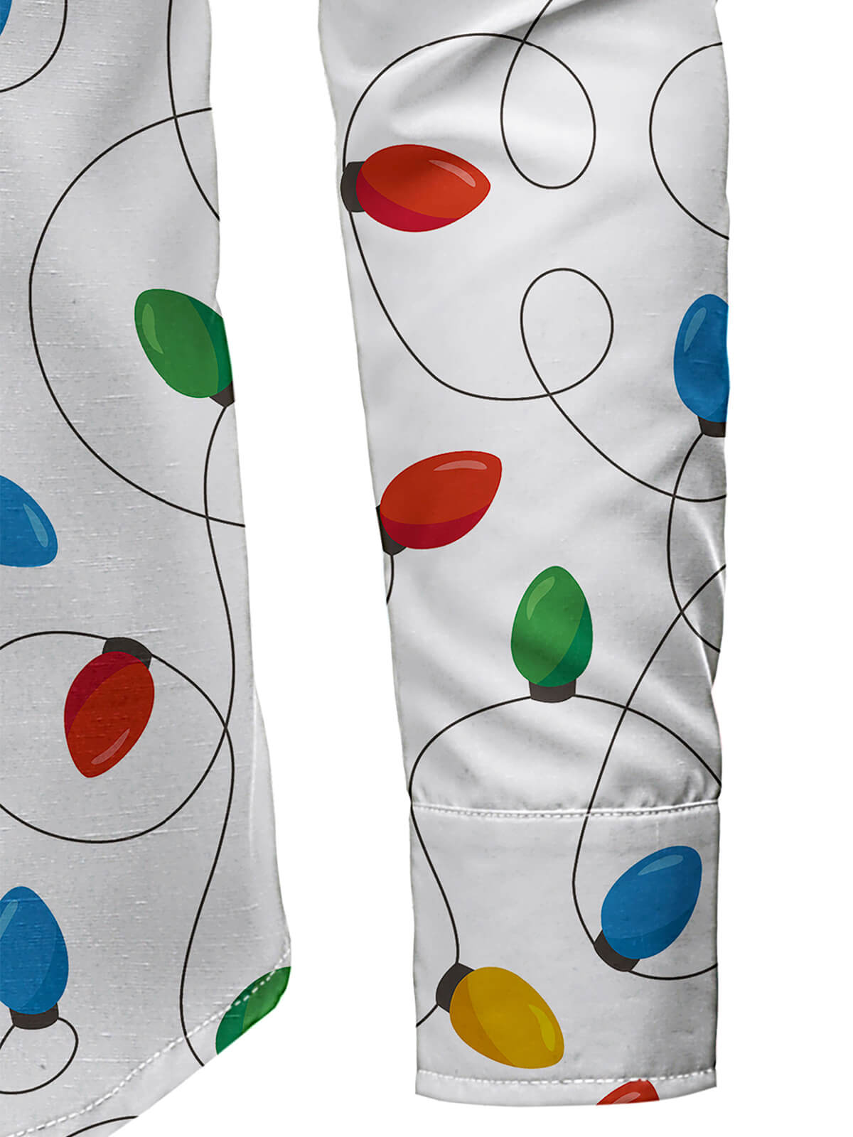 Herrskjorta med Långa Ärmar och Julbelysning