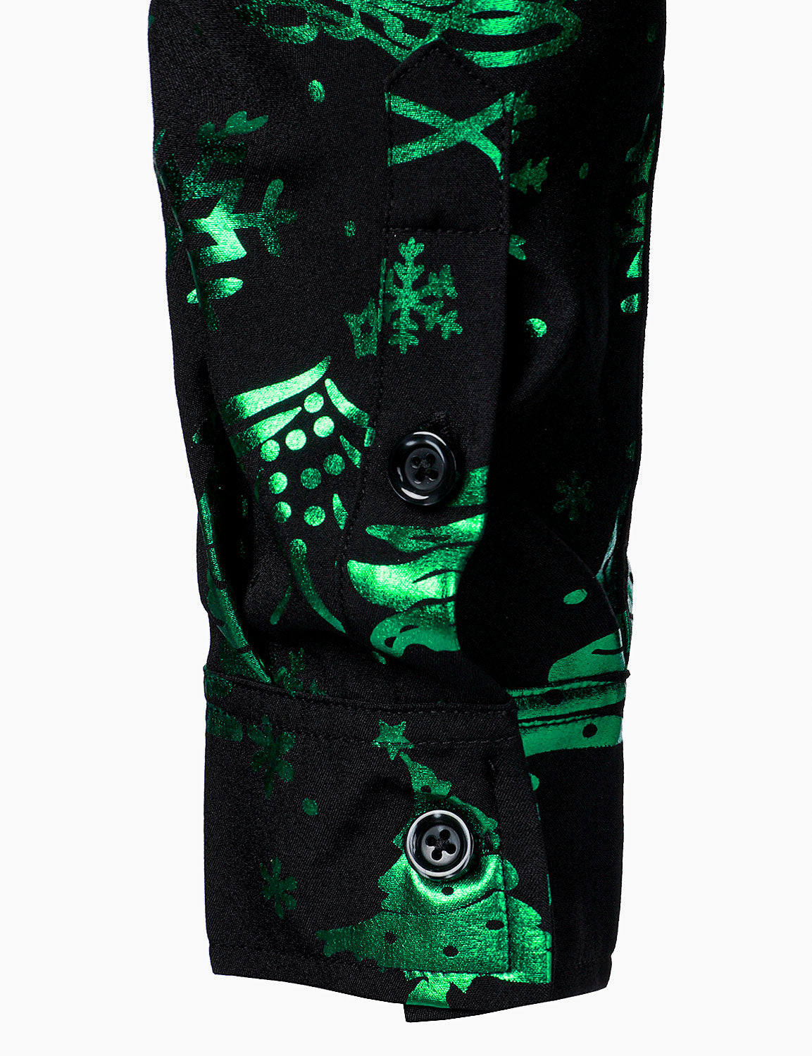 Herr Julskjorta Regular Fit Grön Lång Ärmar