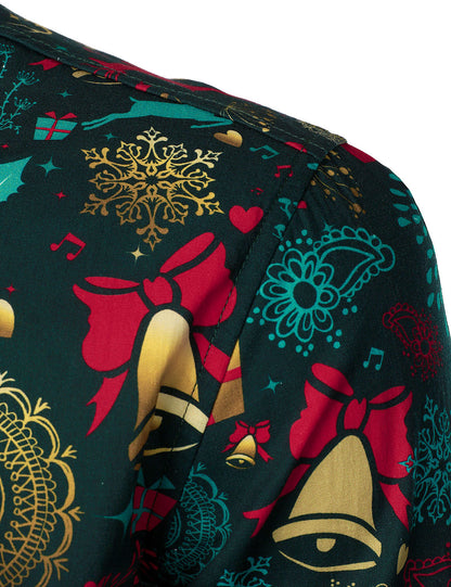 Herr Julskjorta med Långa Ärmar i Renar