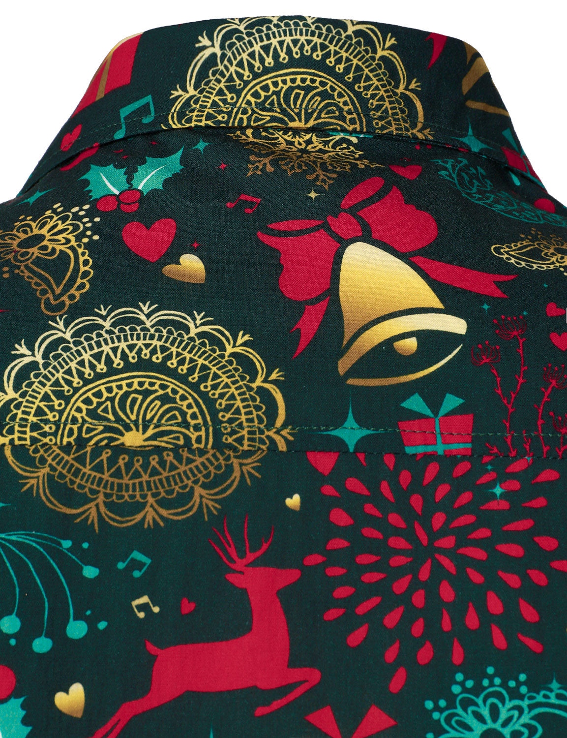 Herr Julskjorta med Långa Ärmar i Renar