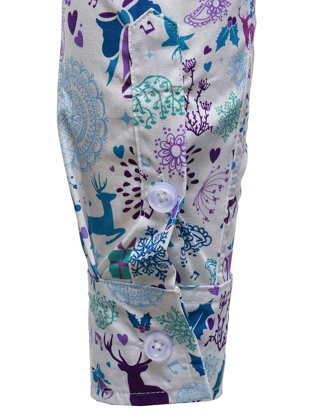 Herrskjorta med Renmotiv för Julen