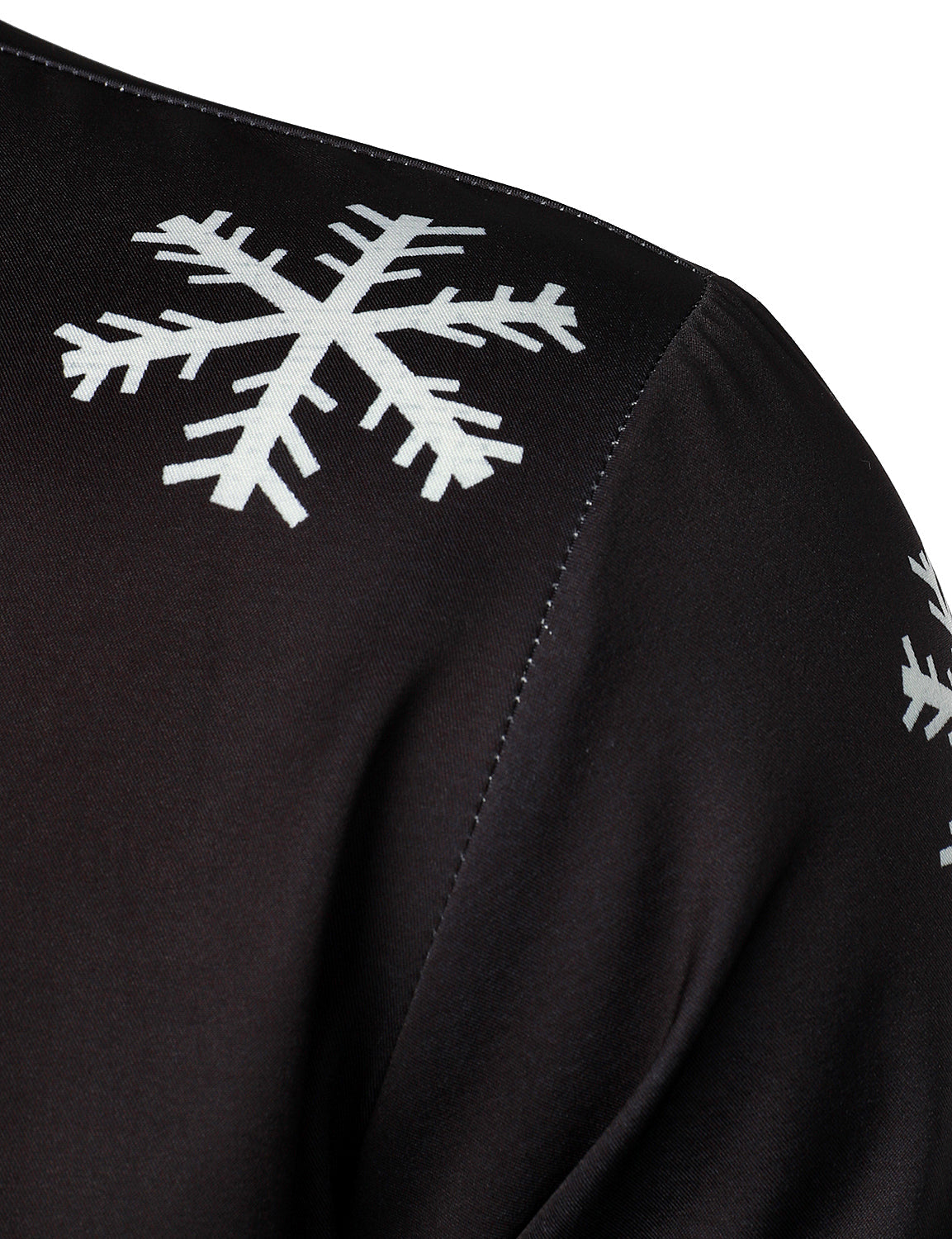 Herrjulskjorta med Lång Ärmar Svart