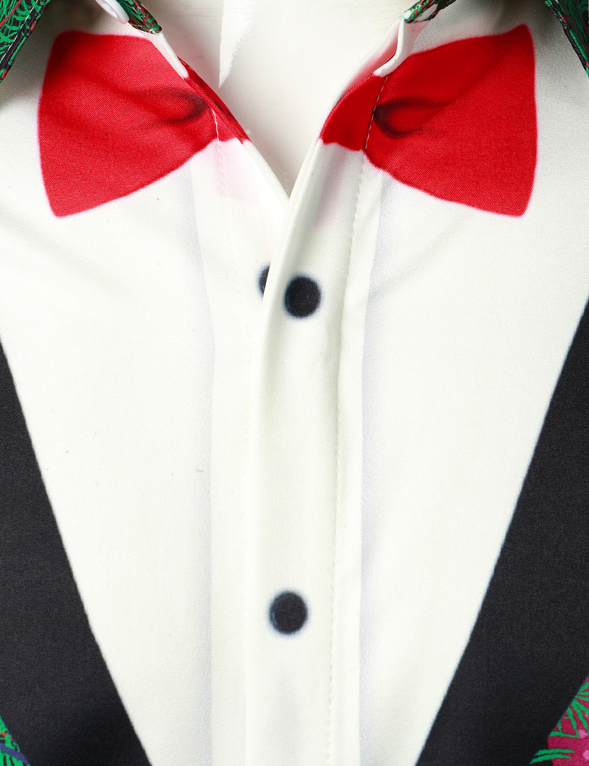 Herrskjorta med kamouflageprint Regular Fit Rolig temakostym med lång ärm