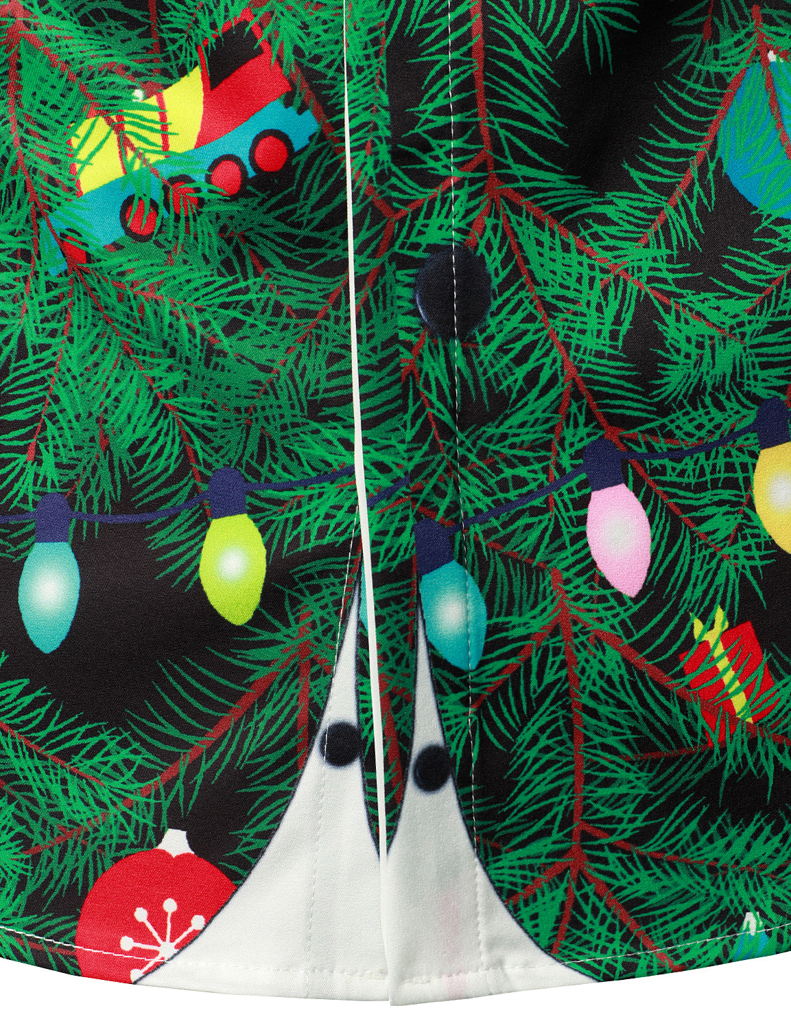 Herrskjorta med kamouflageprint Regular Fit Rolig temakostym med lång ärm