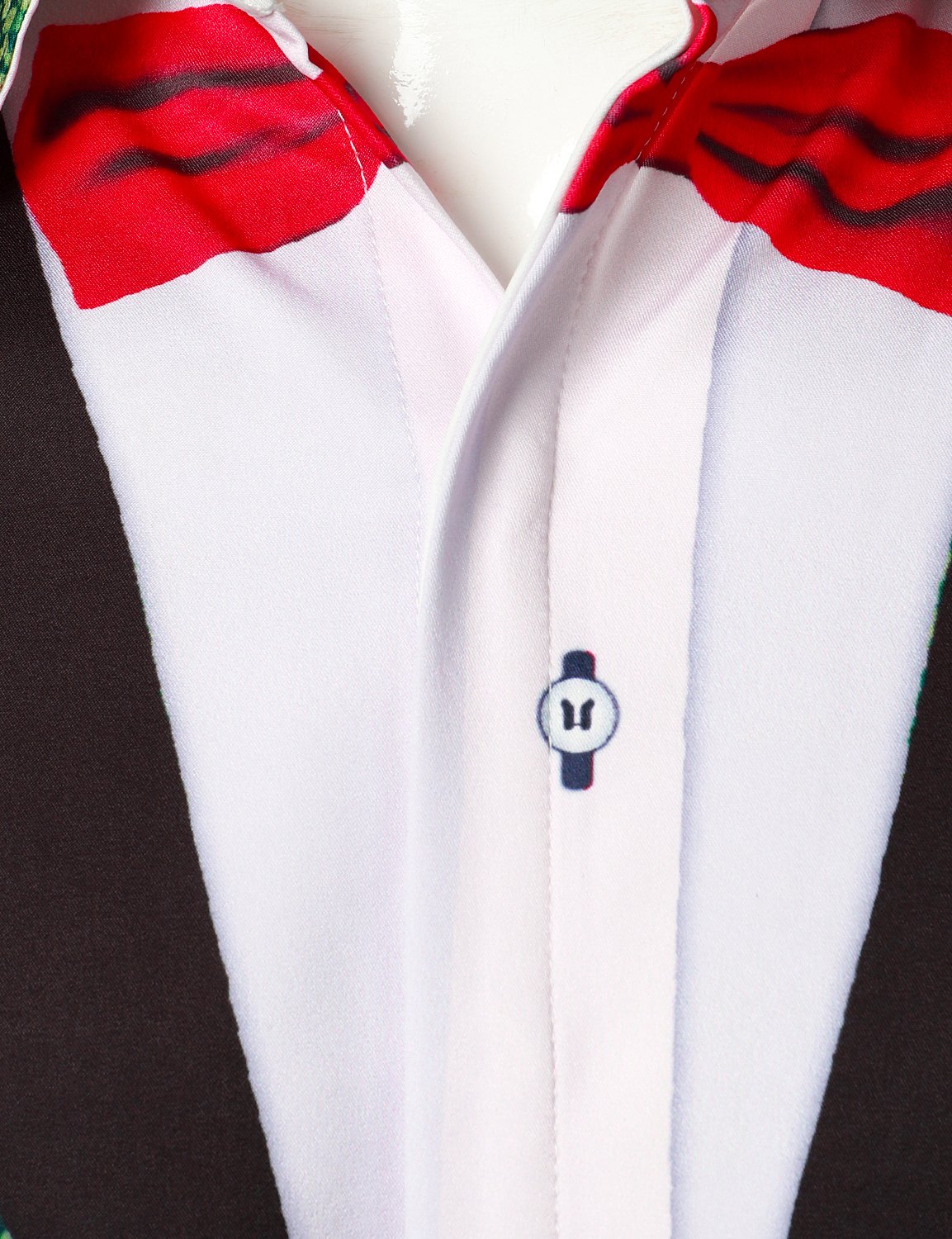 Herr Julskjorta Tematisk Rolig Grön Med Långa Ärmar