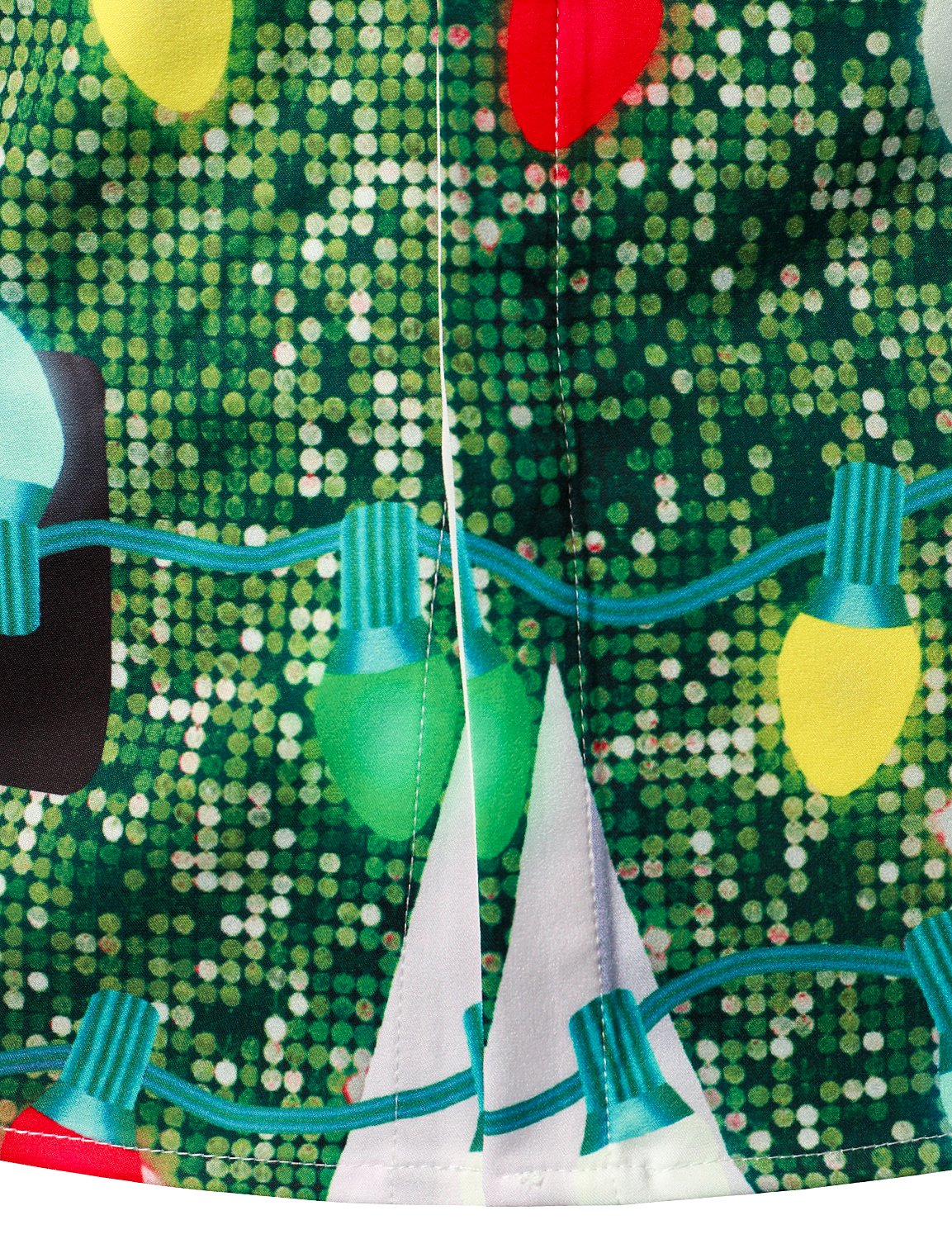 Herr Julskjorta Tematisk Rolig Grön Med Långa Ärmar