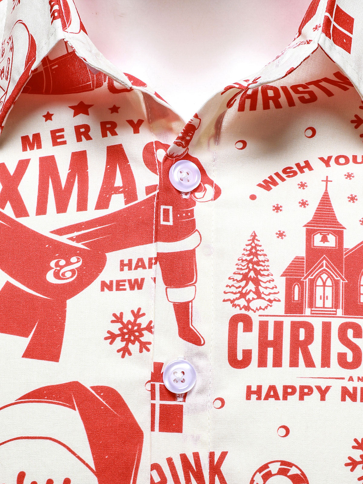 Herr jultröja i beige färg med rolig vintage design och långa ärmar