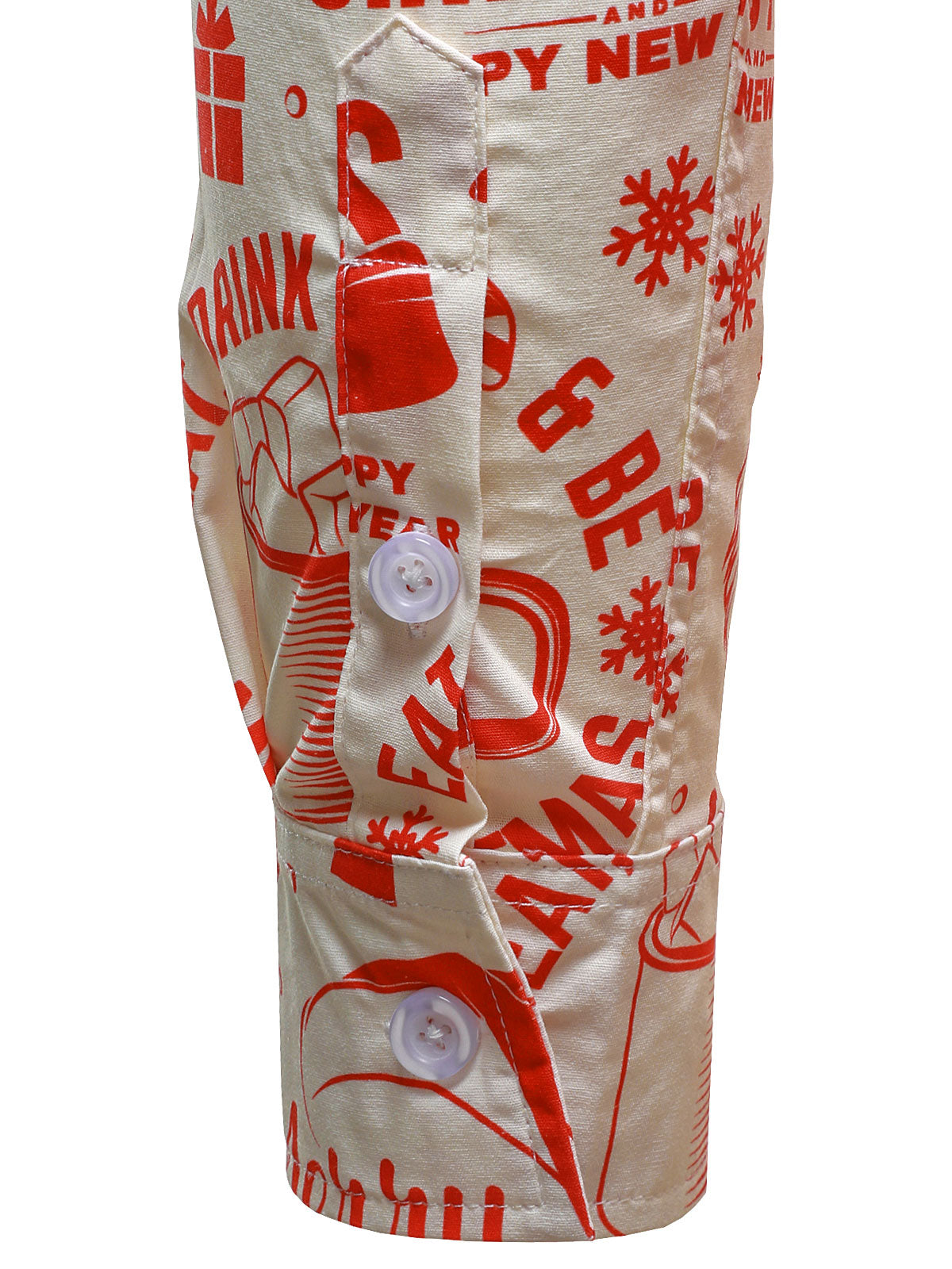 Herr jultröja i beige färg med rolig vintage design och långa ärmar