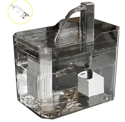 Catfri® WaterFountain: Smart Automatisk Husdjur Vatten Fontän