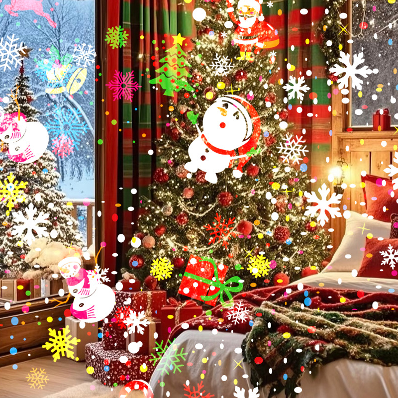 Roterande LED-julmönsterprojektorljus