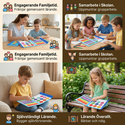 Magnetisk mattetavla för bråk | Lekfull inlärning för barn